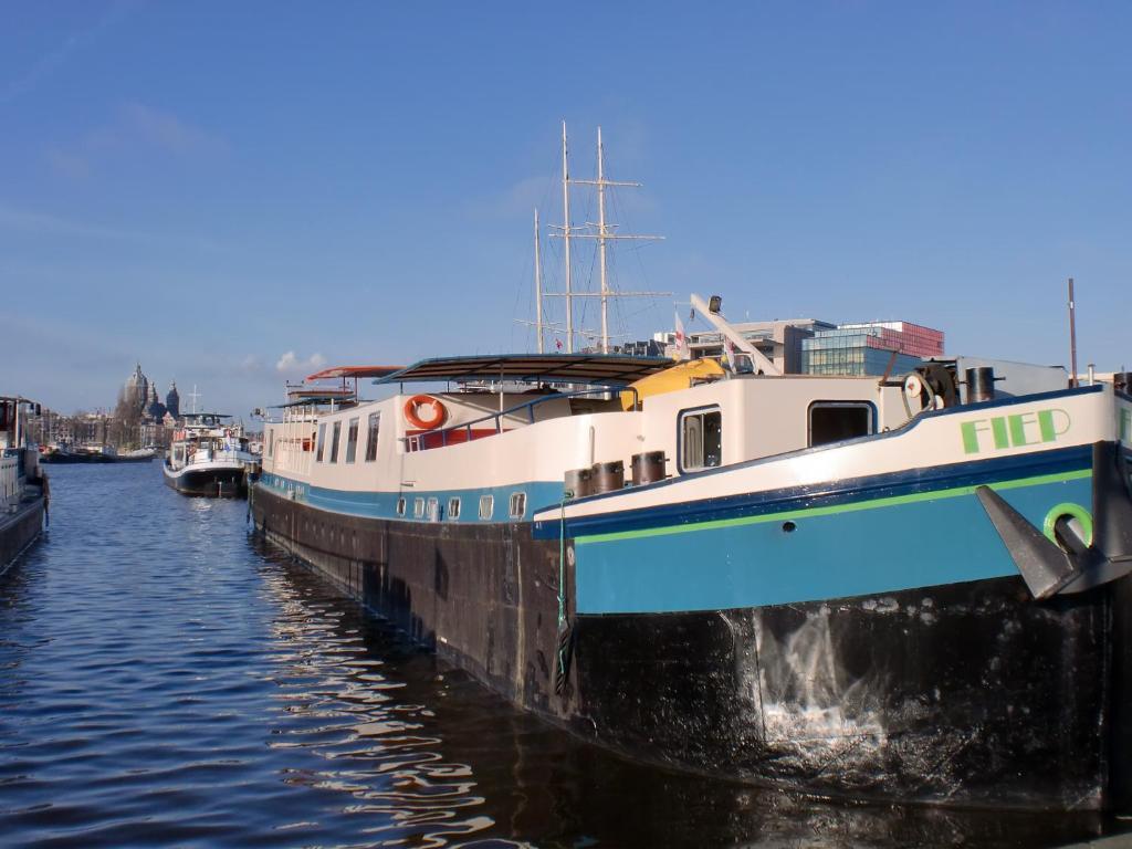 אמסטרדם Hotelboat Fiep מראה חיצוני תמונה