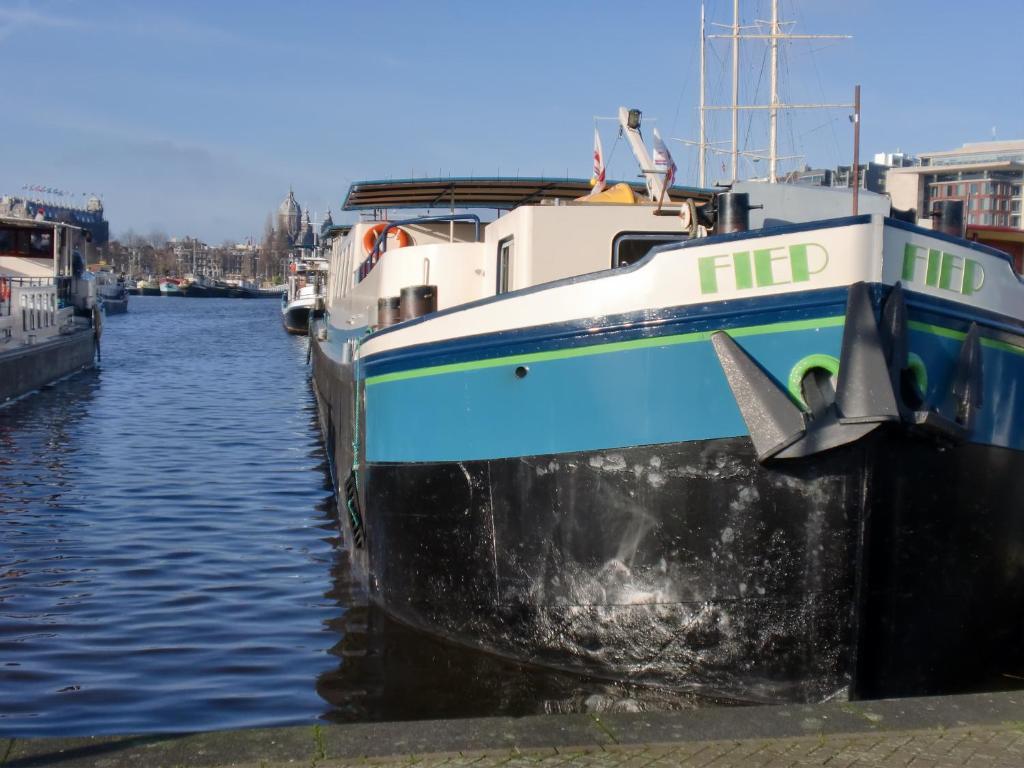 אמסטרדם Hotelboat Fiep מראה חיצוני תמונה