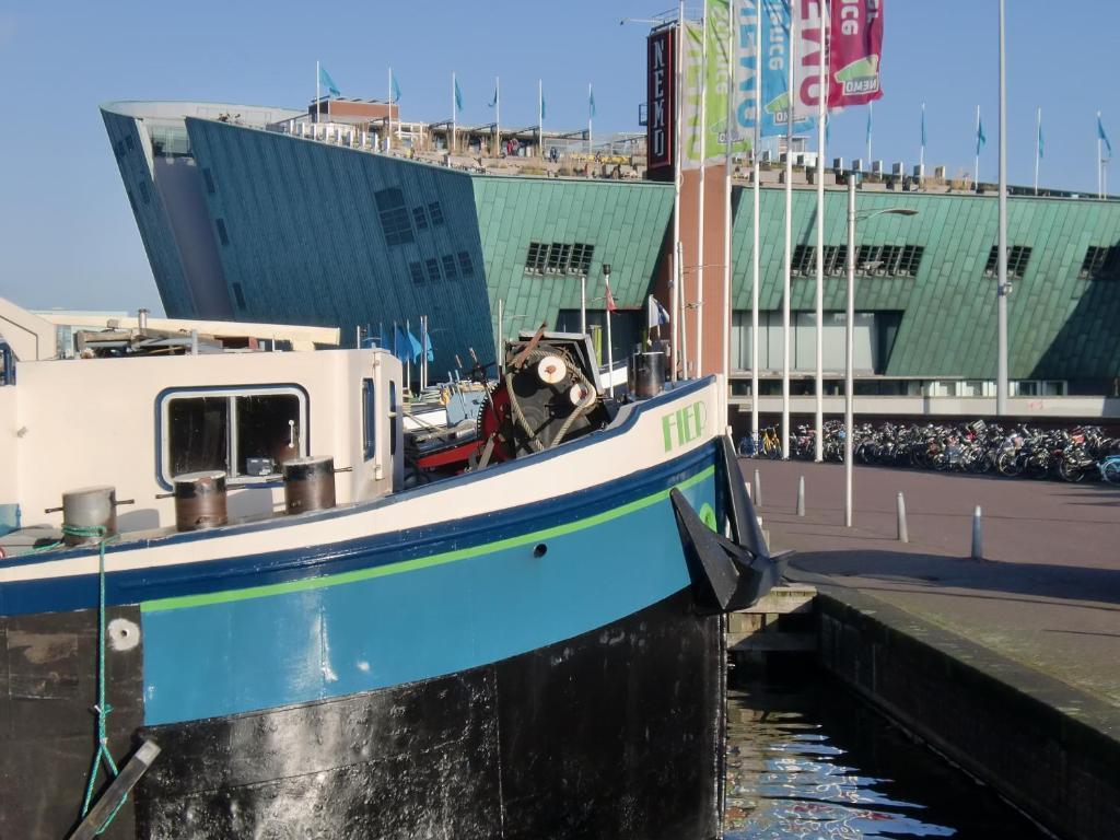 אמסטרדם Hotelboat Fiep מראה חיצוני תמונה